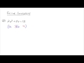 Factoring Trinomials Quiz