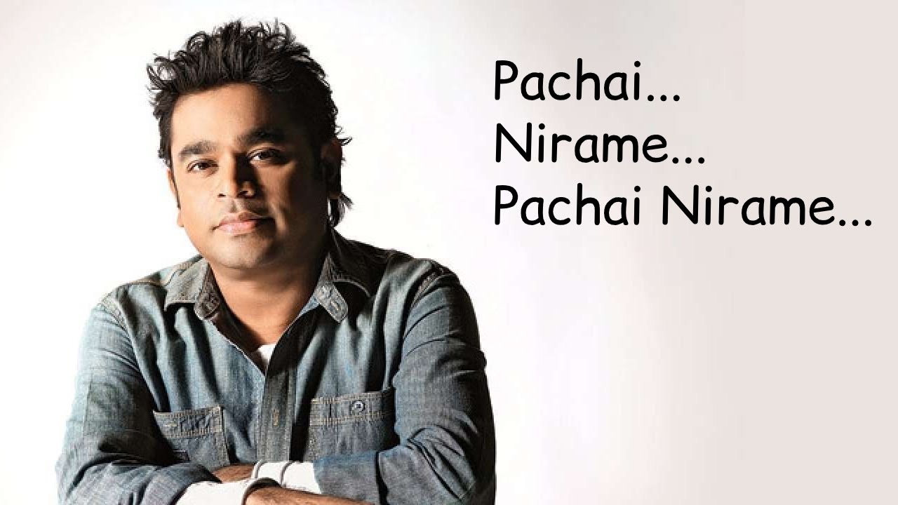 Pachai Nirame Sakiye  Karaoke  Alaipayuthey  AR Rahman  High Quality 