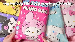 my melody blind bag  | ASMR | tutorial | sanriolve