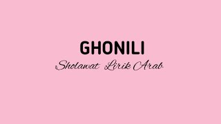 GHONNILI SHOLAWAT LIRIK ARAB#sholawat#arab