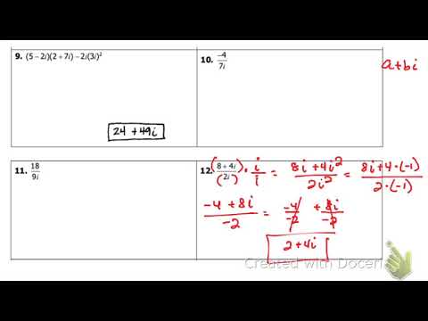 unit 4 solving quadratic equations homework 5 complex numbers answers