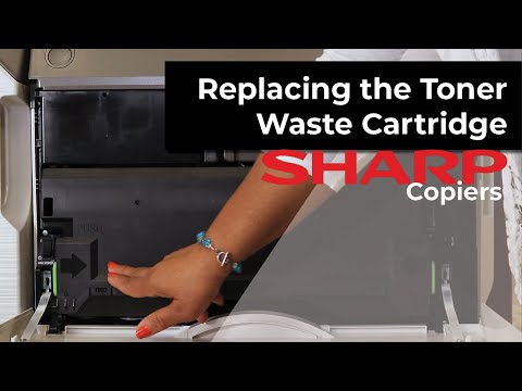 Replacing the Toner Waste Cartridge on a Copier