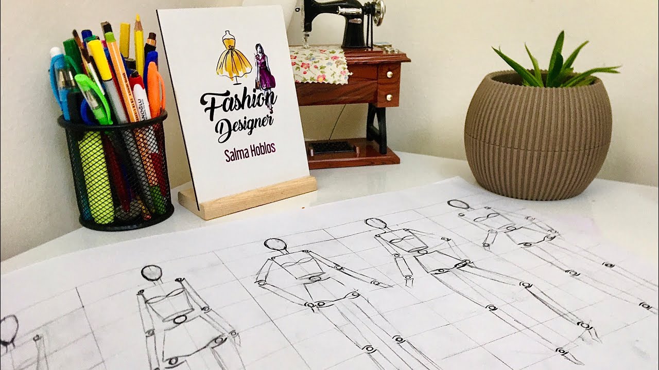 طريقة رسم المانيكان للمبتدئين ✍🏻🎨🧑‍🎨