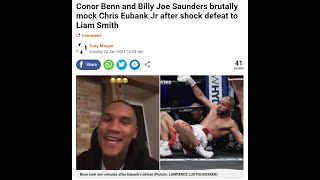 #conorbenn  BENN MOCKS CHRIS EUBANK JR AND BILLY JOE SAUNDERS SAYS EUBANKS CAREER'S OVER