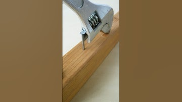 How to Remove a Nail with an Adjustable Wrench