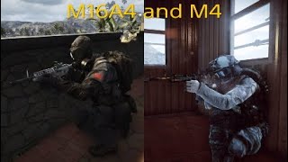 Battlefield 4 M16A4 and M4 Weapon Review 2022