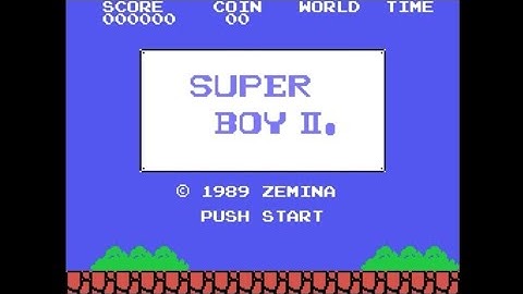 Super Boy II (SG-1000 / Master System)