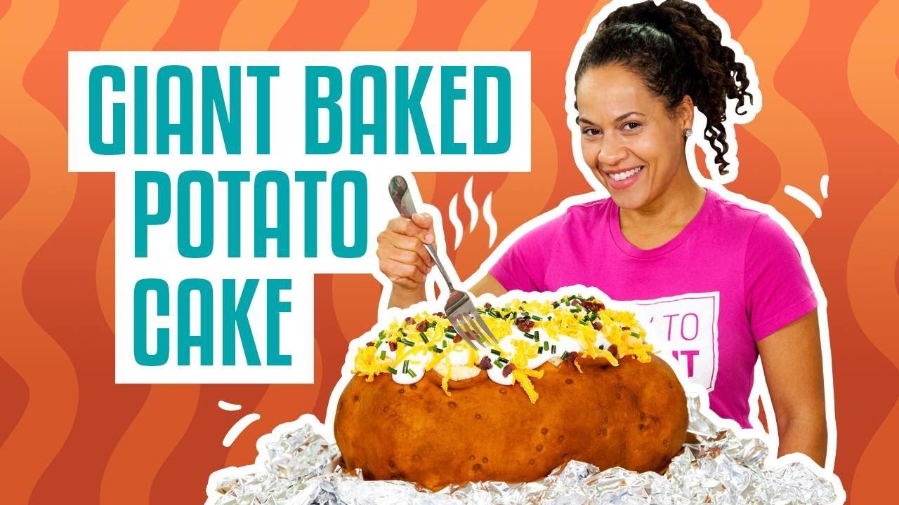 How To Make Your FAVE COMFORT FOOD out of CAKE! GIANT BAKED POTATO | Yolanda Gampp | How To Cake It