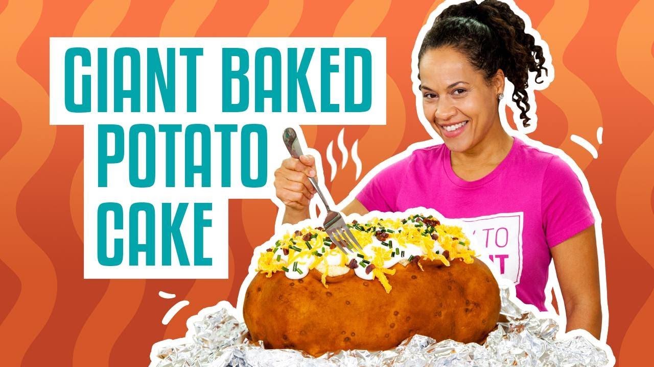 baked potato recept How To Make Your FAVE COMFORT FOOD out of CAKE! GIANT BAKED POTATO | Yolanda Gampp | How To Cake It