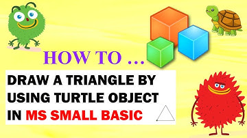 How to Draw a Triangle Using Turtle Object in MS Small Basic [Programming]