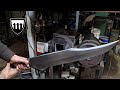 Forging the second biggest bowie knife in the world, part 2, heat treatment.