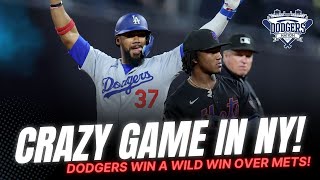 MUST-SEE: Dodgers Win WILD Game Over Mets in Extra Innings! Weird Calls, Bullpen & Teo Save the Day!