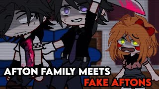 Afton Family Meets FAKE AFTONS | Gacha FNaF | Gacha Afton Family | Gacha Club | GCMM | Repost