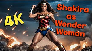 KI - AI generated Shakira as Wonder Woman