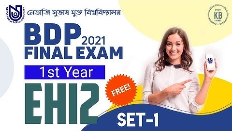 NSOU BDP 1st Year EHI-2 Final Exam 2021 || Live || NSOU EHI-2 MCQ Question/Answer