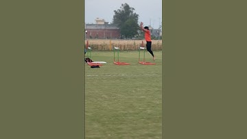 Javelin training (hurdle jump )