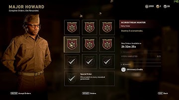 COD WW2 Contracts and Orders bugged
