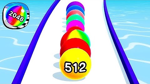 Ball Run 2048 Game All Levels Mobile Gameplay Android, iOS ( Levels 3950 )