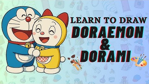 How to draw Doraemon & Dorami Together | Cute Cartoon Drawing Tutorial