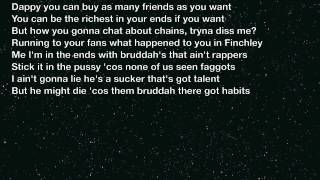 Dappy Diss - Scorcher (On Screen Lyrics) SB.TV