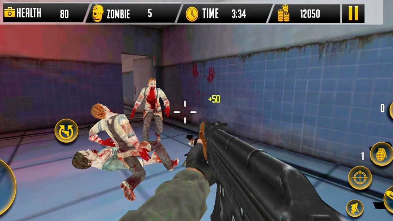 Zombie Evil Kill 7 Horror Escape - Fps Zombie Shooting Game - Android GamePlay