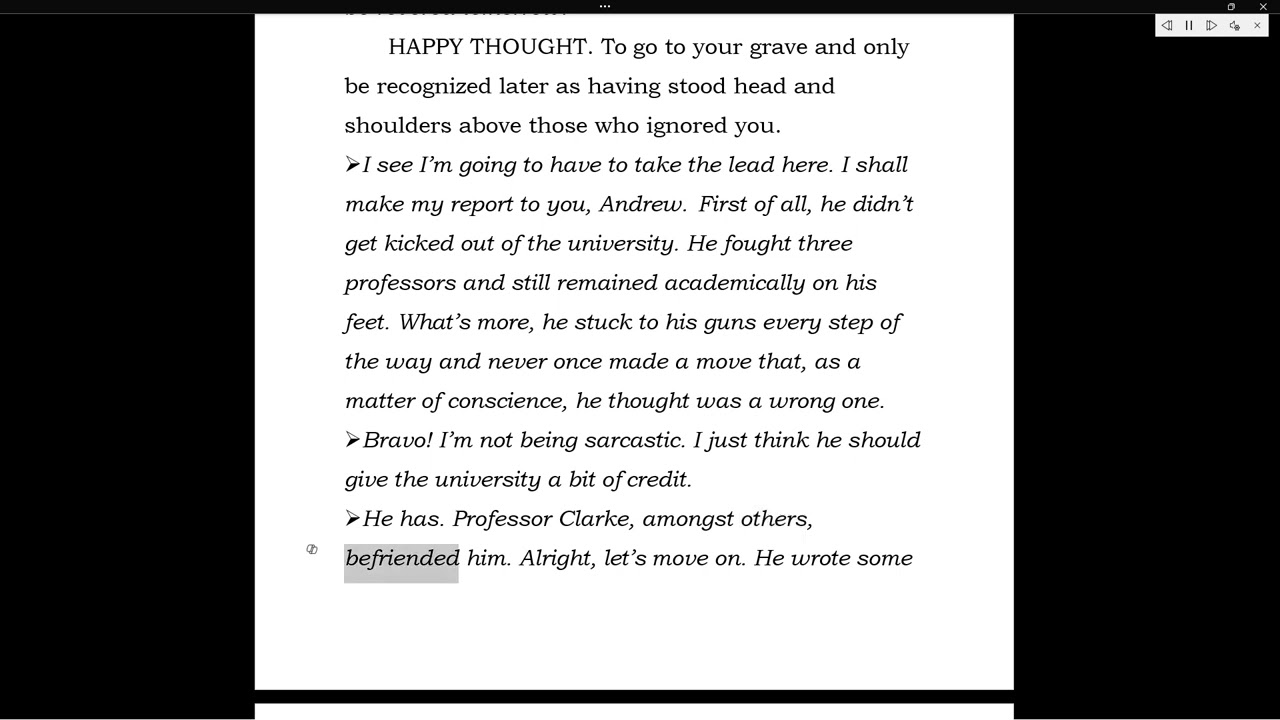 ON TRUTHTELLING: A DEMONSTRATION OF THE INSEPARABILITY OF TRUTH FROM THE TELLING OF IT (54-55)