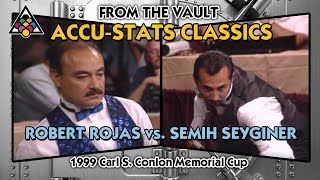 3 CUSHION BILLIARDS: Roberto ROJAS vs. Semih SAYGINER: 1999 Carl S. Conlon Memorial Cup: FULL MATCH screenshot 4