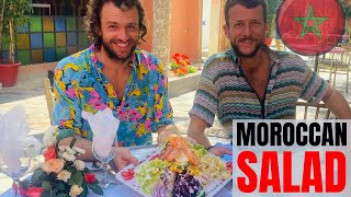 Moroccan Salad And Goat Testicle? Tajine Bnin Ymina, Aourir Morocco سلطة مغربية