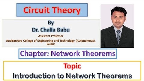 Introduction to Network Theorems