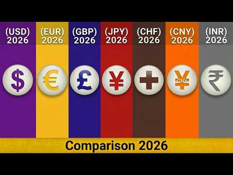 USD(USA) vs EUR(EU) vs GBP(UK) vs JPY(Japan) vs CHF(Swiss) vs CNY(China) vs INR(India) | Comparison