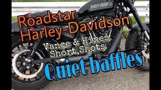 ＃28 Vance & Hines Short Shots Quiet Baffle Exhaust sound【Roadster  Harley Davidson】