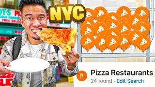 Eating Every Pizza Spot on 1 Block in New York City!