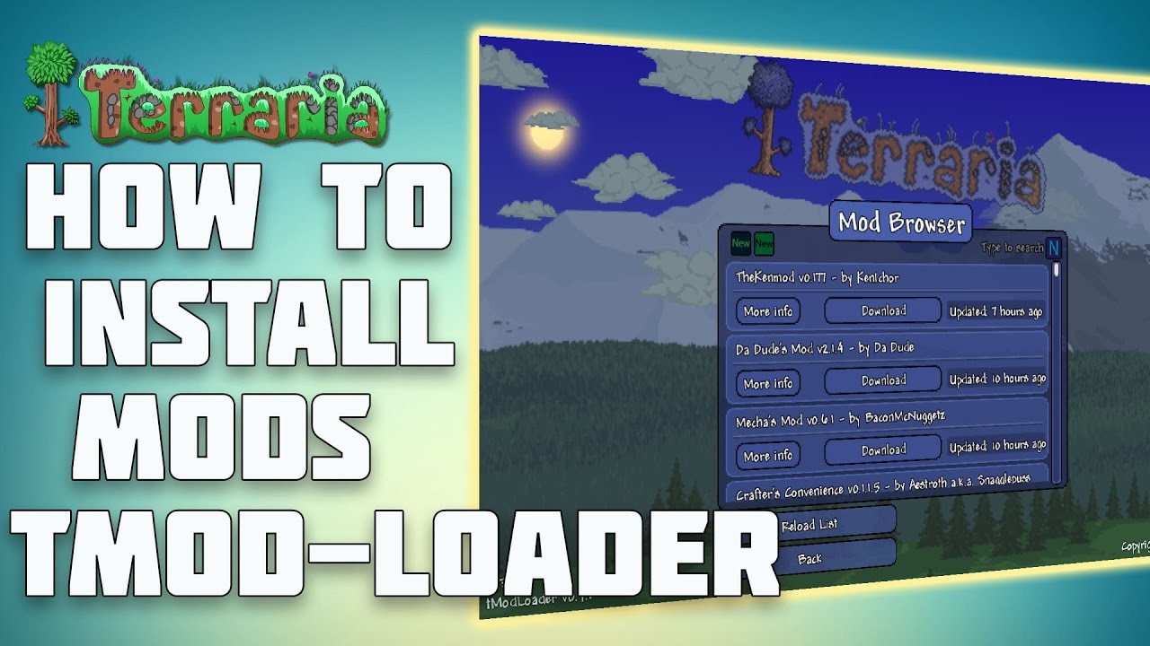 how to get terraria mods