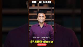 LUMPSUM INVESTMENT  | Join This Free Webinar on 15 March  |  Mastering Money with Mahesh