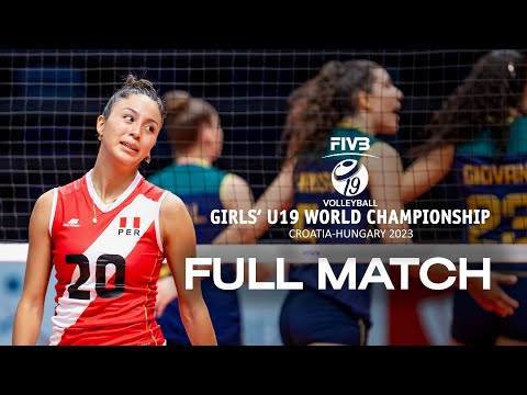 BRA🇧🇷 vs. PER🇵🇪 - Full Match | Girls&#39; U19 World Championship | Pool C