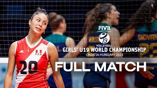 BRA?? vs. PER?? - Full Match | Girls' U19 World Championship | Pool C