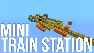 Minecraft: Mini Train Station Redstone Tutorial