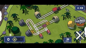 Railbound level 4-8B solution puzzle game