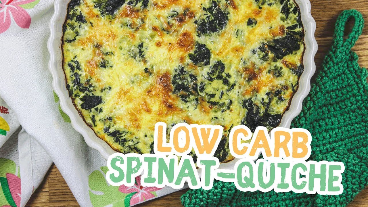 Low Carb Spinat Quiche Youtube 