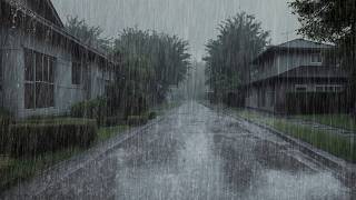 Rain Sounds for Sleeping | Heavy Rain & Gentle Thunderstorm Ambience for Deep Sleep and Relaxation