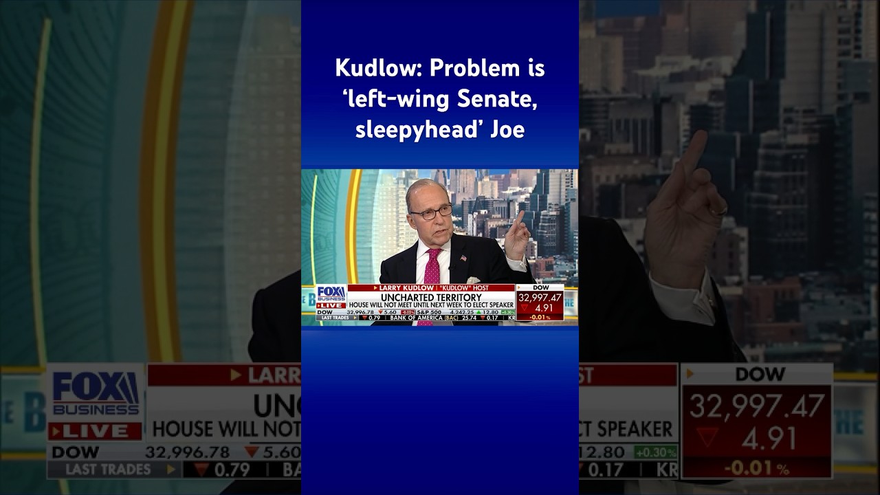 Larry Kudlow rips Congress’ real ‘problem’: ‘Sleepyhead’ Joe and Sen. Schumer #shorts