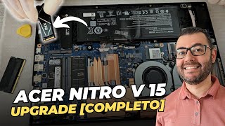 Notebook Acer Nitro V15 Upgrade [ p/ ANV15-51 e ANV15-52 ] Memória Ram 48GB + SSD 4TB
