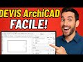 Comment faire un devis dans Archicad