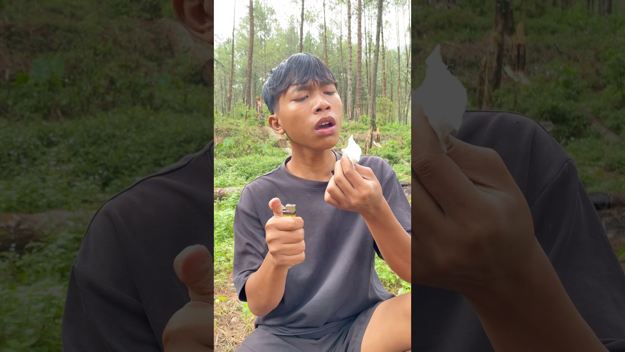 Survival skills: easily flammable wood juice🔥 