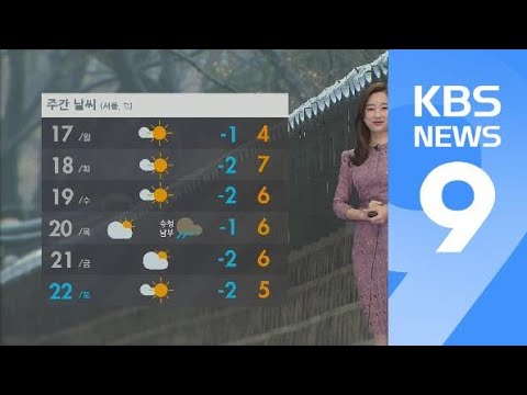 [날씨] 내일 곳곳 눈·비…중부·경북 초미세먼지 기승 / KBS뉴스(News)