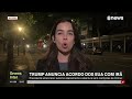 Trump anuncia acordo dos EUA com o Irã