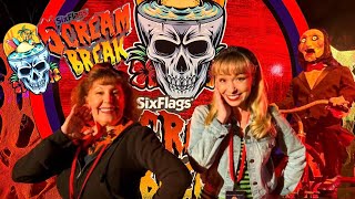 We Had a Blast at Six Flags Scream Break! | Haunted Mazes, Scarezones, & MORE