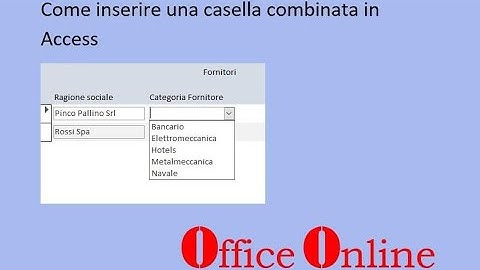 Come inserire una casella combinata in una maschera di Access