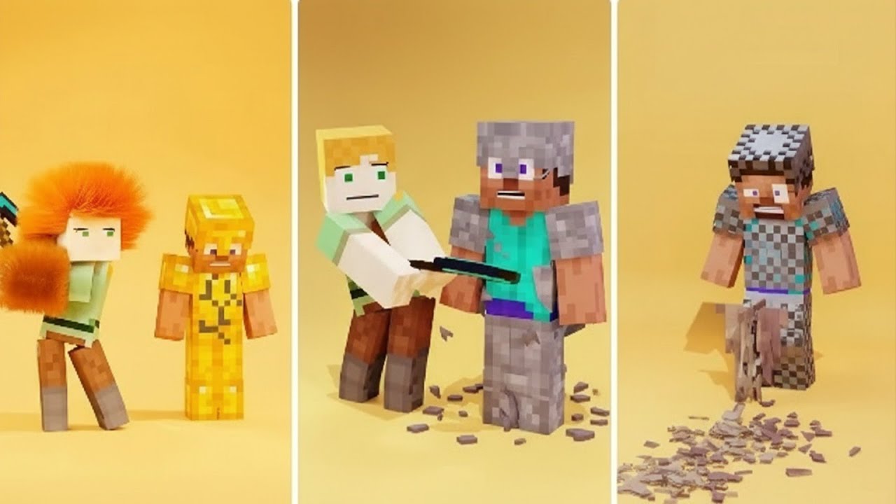 Minecraft Steve vs STRANGE Armor Types 🧪🔥 | Minecraft Animation 
