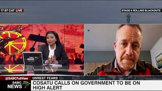 Cosatu calls on government to be on high alert: Matthew Parks